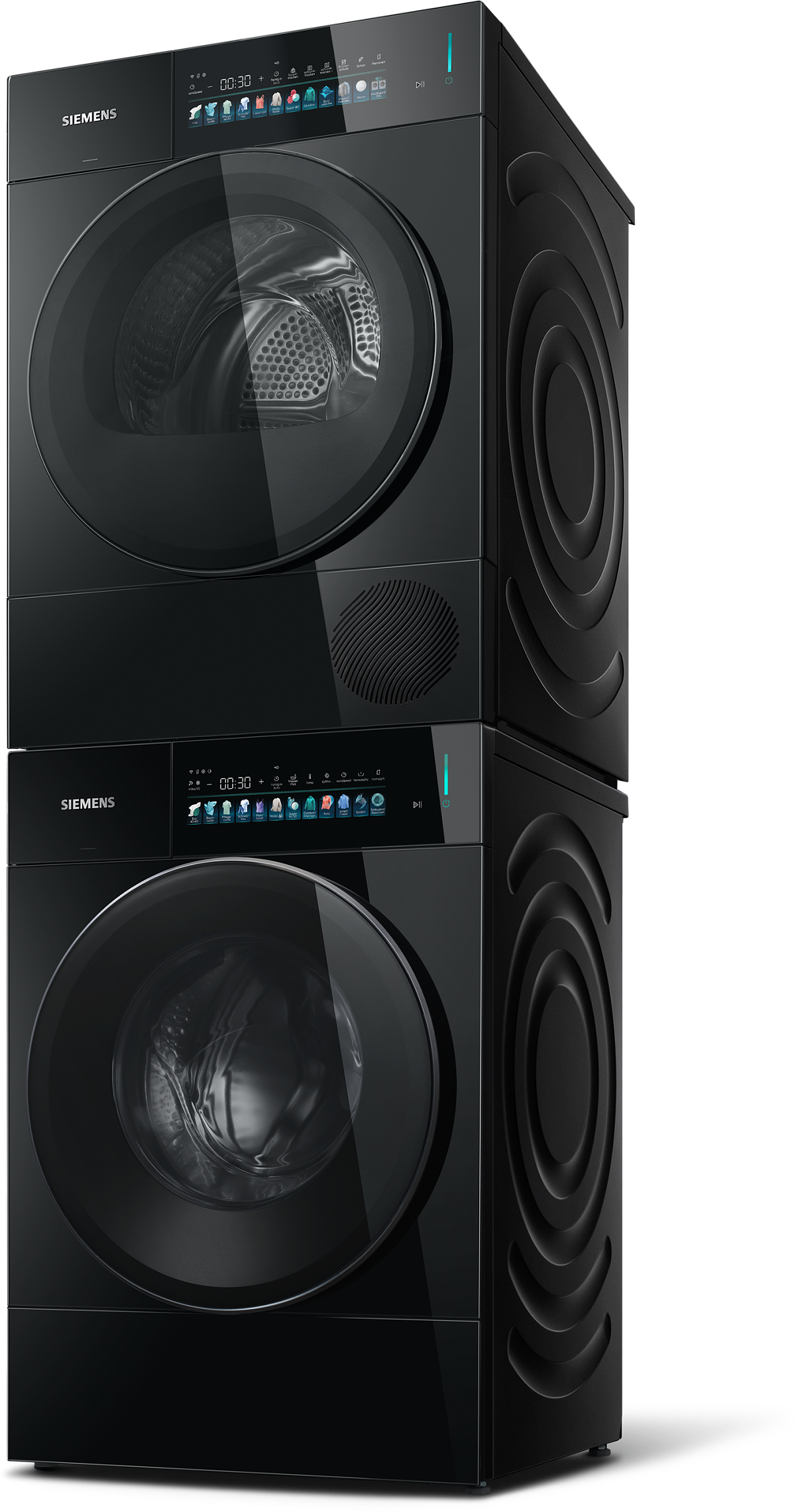 Wäschepflege wird schöner: Die neuen iconic Geräte von Siemens überraschen durch schwarzes Hochglanz-Design
