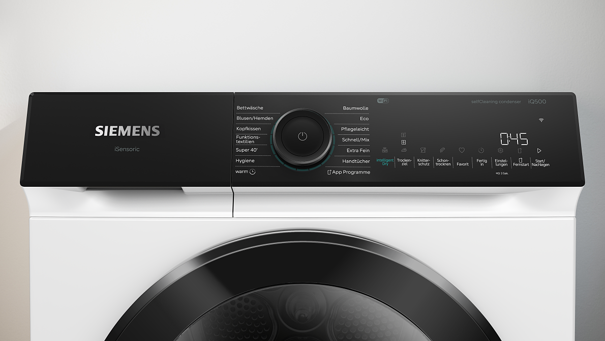 Frisches Duo in neuem Design: iQ500 Wäschepflege-Set von Siemens vereint intelligente Technologie für mehr Leichtigkeit im Alltag