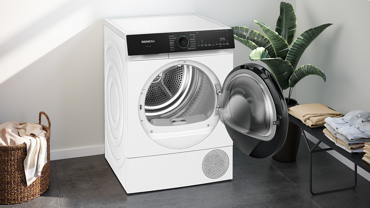 Frisches Duo in neuem Design: iQ500 Wäschepflege-Set von Siemens vereint intelligente Technologie für mehr Leichtigkeit im Alltag