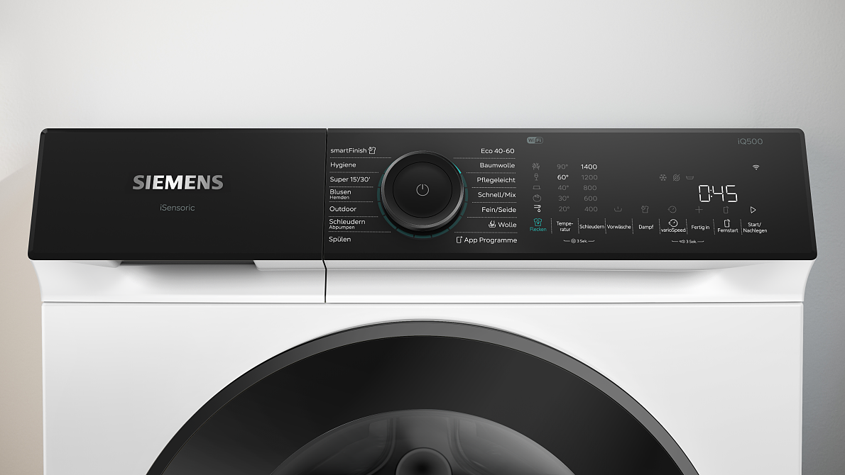 Frisches Duo in neuem Design: iQ500 Wäschepflege-Set von Siemens vereint intelligente Technologie für mehr Leichtigkeit im Alltag