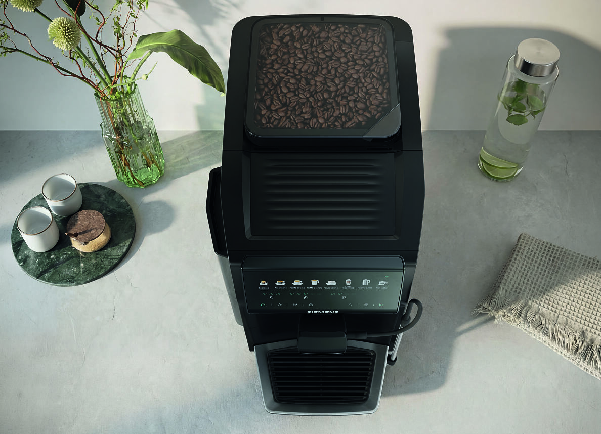 Mit einem Touch zur Kaffeepause: Der neue Siemens Kaffeevollautomat EQ500 iAroma macht Genuss auf Abruf verfügbar