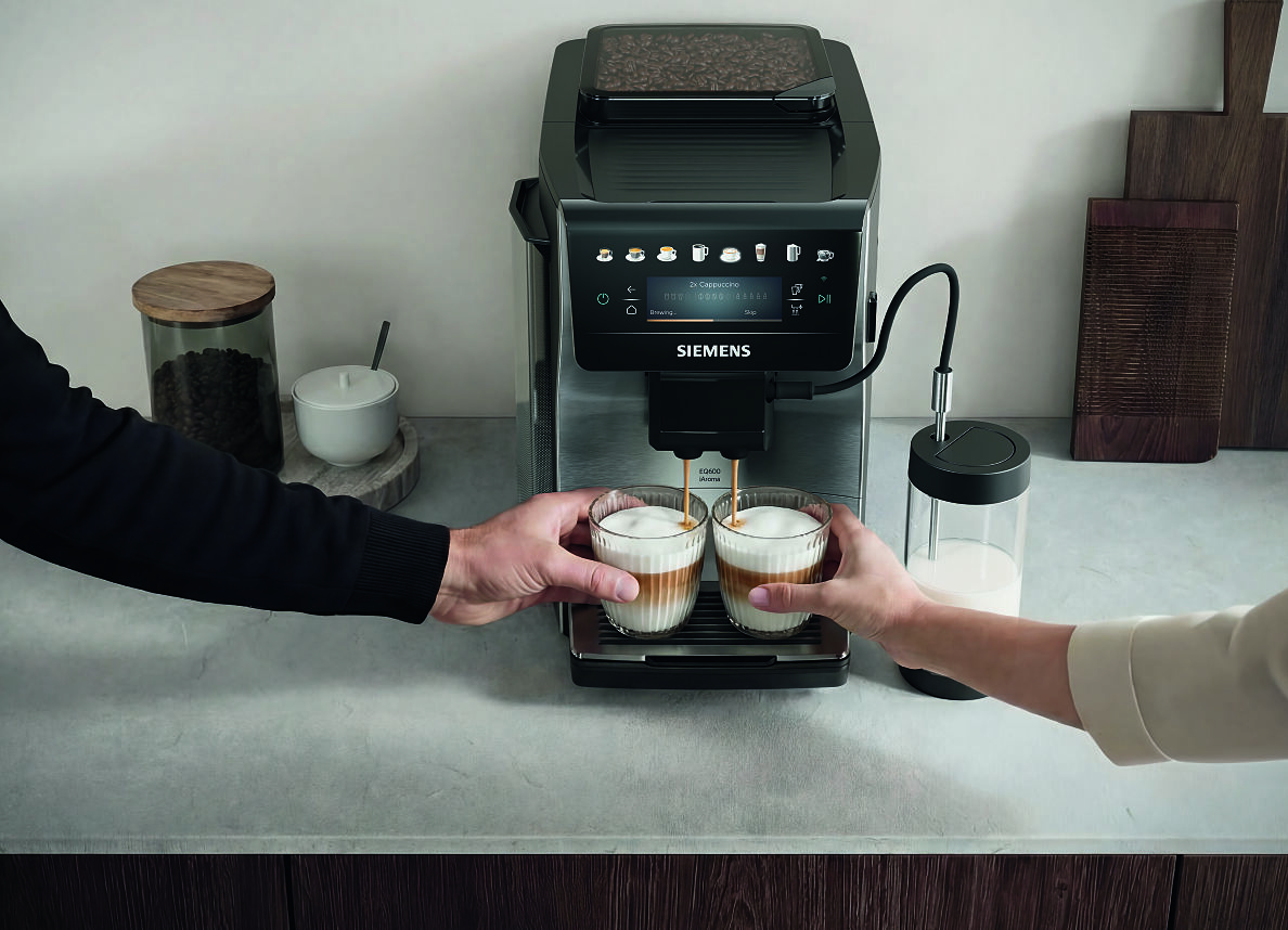 Kaffeevielfalt für jeden Anlass: Der neue Siemens Kaffeevollautomat EQ600 iAroma bringt Abwechslung in die Tasse