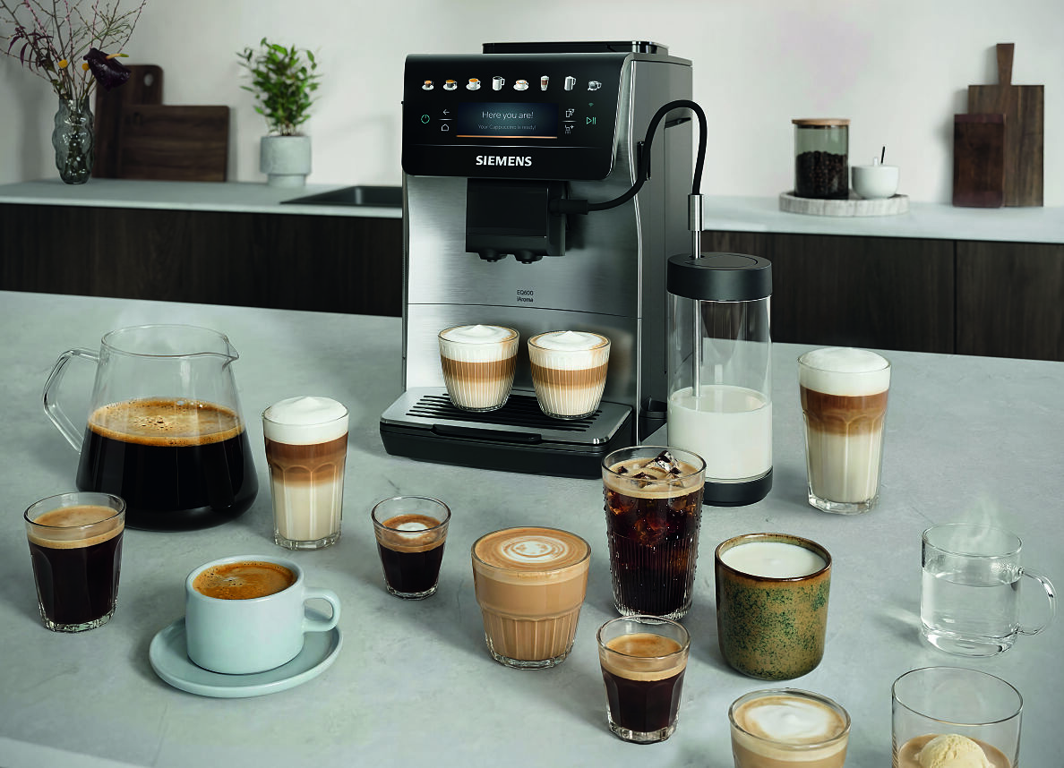 Kaffeevielfalt für jeden Anlass: Der neue Siemens Kaffeevollautomat EQ600 iAroma bringt Abwechslung in die Tasse