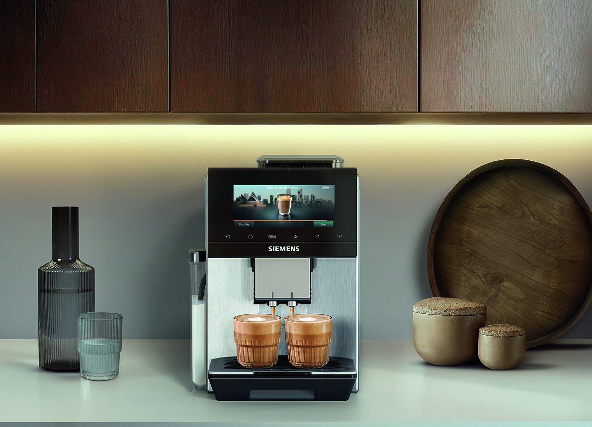 Barista-Perfektion trifft auf Bedienkomfort: Die Siemens Kaffeevollautomaten EQ900 iAroma und EQ900 plus iAroma jetzt mit neuen Funktionen