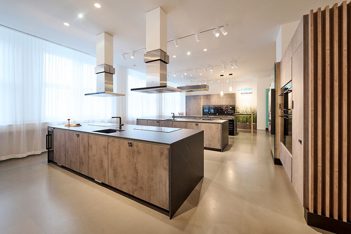 Die intelligente Küche ist das Herzstück des neuen Siemens Showrooms.
